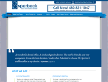 Tablet Screenshot of drsperbeck.com